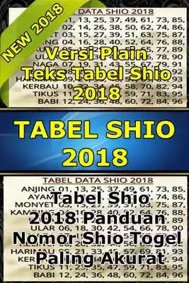 Play Tabel Shio 2018 Play Tabel Shio 2018