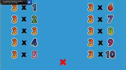 Play Tablas de Multiplicar as an online game Tablas de Multiplicar with UptoPlay