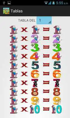 Play Tablas de Multiplicar