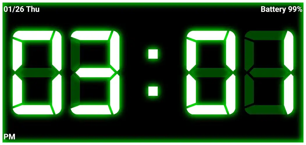 Play TableClock-Neon Digital Clock  and enjoy TableClock-Neon Digital Clock with UptoPlay