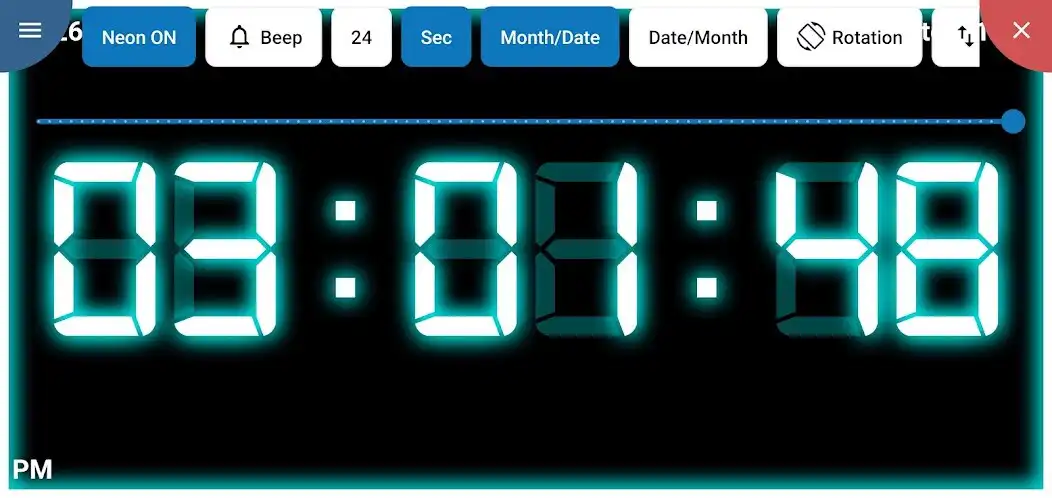 Play TableClock-Neon Digital Clock as an online game TableClock-Neon Digital Clock with UptoPlay