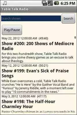 Play Table Talk Radio