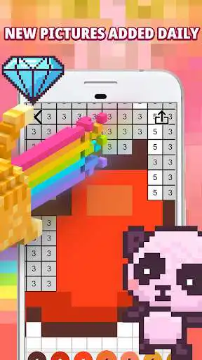 Play APK TaDaa: Color by Number Pixel Coloring Art + Voxel  and enjoy TaDaa: Color by Number Pixel Coloring Art + Voxel using Ap