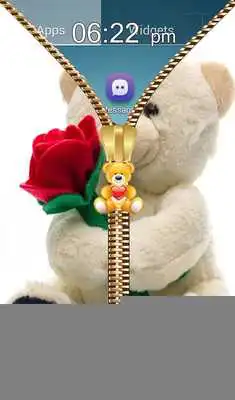 Play Taddy Bear Zipper Lock Screen
