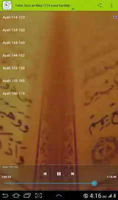 Play Tafsir Sura an Nisa (114-end) OFFLINE