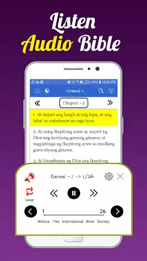Play Tagalog Bible (Ang Biblia)+ Tagalog Audio Bible as an online game Tagalog Bible (Ang Biblia)+ Tagalog Audio Bible with UptoPlay