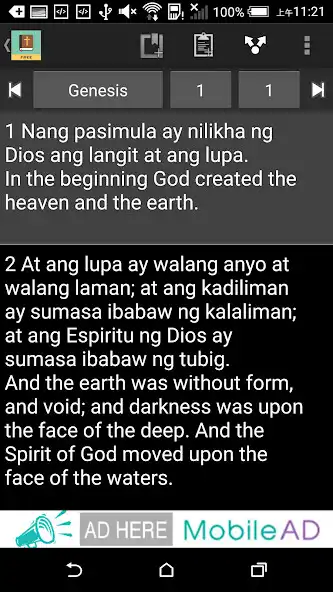 Play Tagalog Eng Bible (Ang Biblia) as an online game Tagalog Eng Bible (Ang Biblia) with UptoPlay