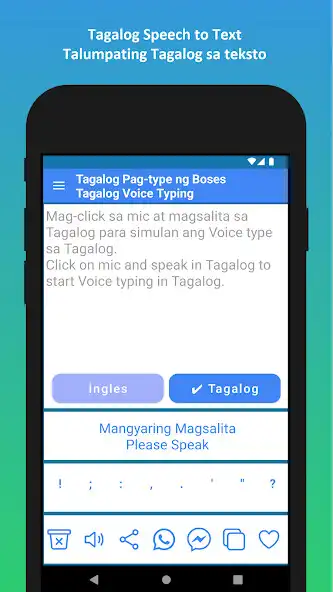 Play Tagalog Voice Typing App as an online game Tagalog Voice Typing App with UptoPlay