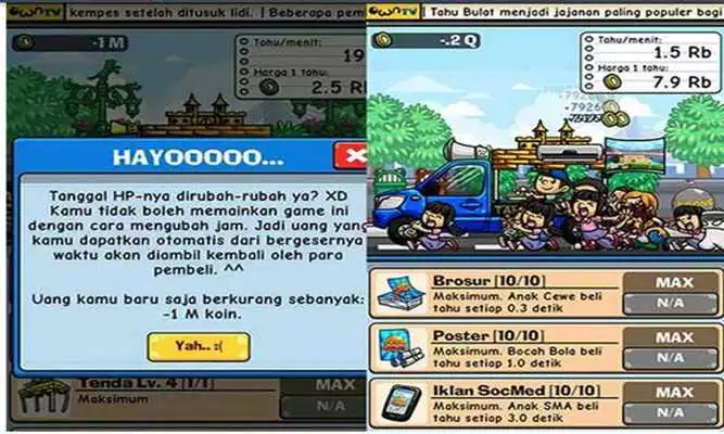 Play Tahu Bulat Cheat And Trick