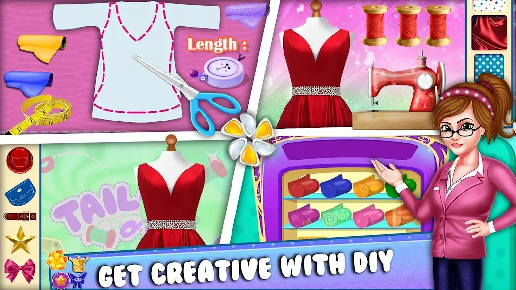Play Tailor Fashion Dress up Games as an online game Tailor Fashion Dress up Games with UptoPlay