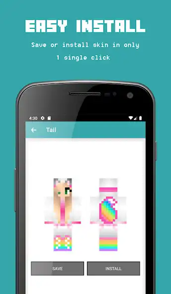 Play Tail skins for Minecraft as an online game Tail skins for Minecraft with UptoPlay