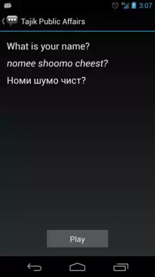 Play Tajik Public Affairs Phrases