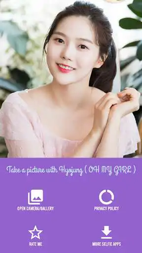 Play Take a picture with Hyojung ( OH MY GIRL ) as an online game Take a picture with Hyojung ( OH MY GIRL ) with UptoPlay
