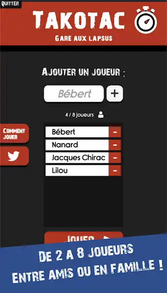 Play Takotac - Quiz fun entre amis as an online game Takotac - Quiz fun entre amis with UptoPlay