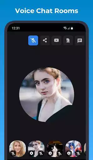 Play Talkclub: Drop-in Audio Chat as an online game Talkclub: Drop-in Audio Chat with UptoPlay
