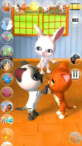 Play Talking 3 Friends Cats  Bunny