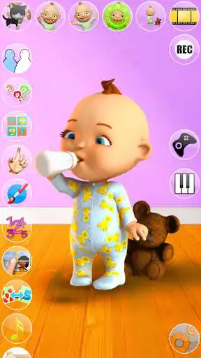 Play Talking Baby Games with Babsy as an online game Talking Baby Games with Babsy with UptoPlay