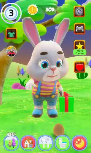 Play Talking Bunny as an online game Talking Bunny with UptoPlay