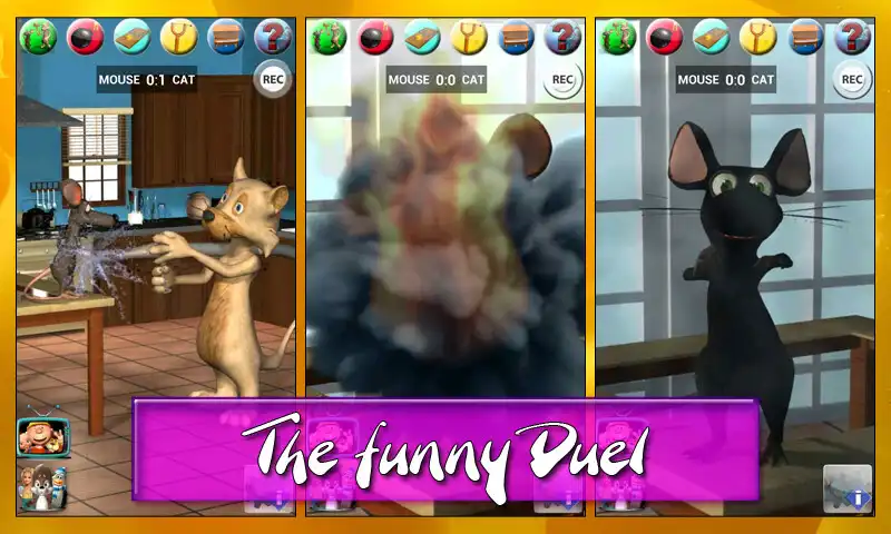 Play Talking Cat Vs. Mouse Deluxe as an online game Talking Cat Vs. Mouse Deluxe with UptoPlay