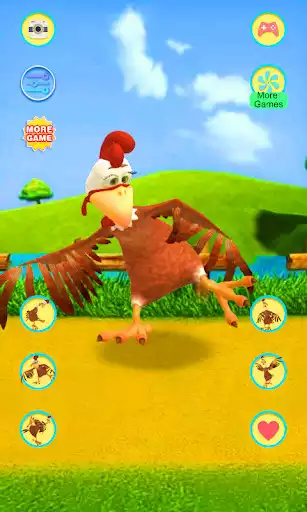 Play Talking Chicken as an online game Talking Chicken with UptoPlay