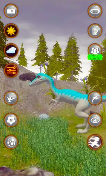 Play Talking Compsognathus Dinosaur as an online game Talking Compsognathus Dinosaur with UptoPlay