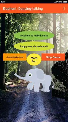 Play Talking elephant-Animal-Dance app-Virtual Pet as an online game Talking elephant-Animal-Dance app-Virtual Pet with UptoPlay