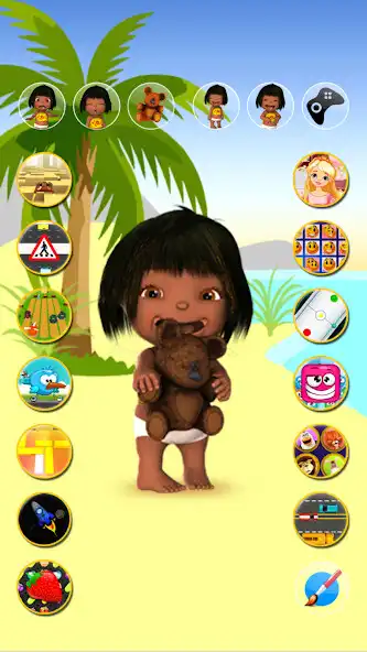 Play Talking Emily Baby as an online game Talking Emily Baby with UptoPlay