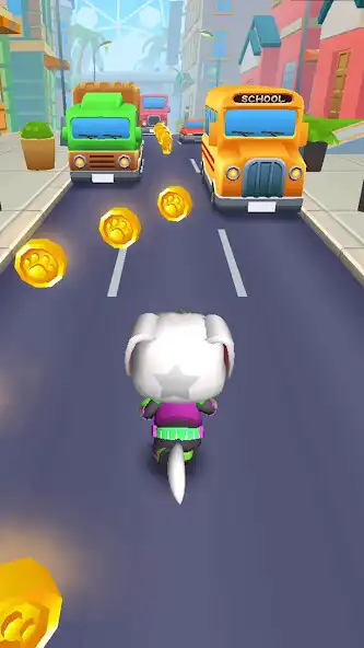Play Talking Kitty Runner: Pet Run as an online game Talking Kitty Runner: Pet Run with UptoPlay