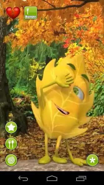 Play Talking Lenny Leaf as an online game Talking Lenny Leaf with UptoPlay