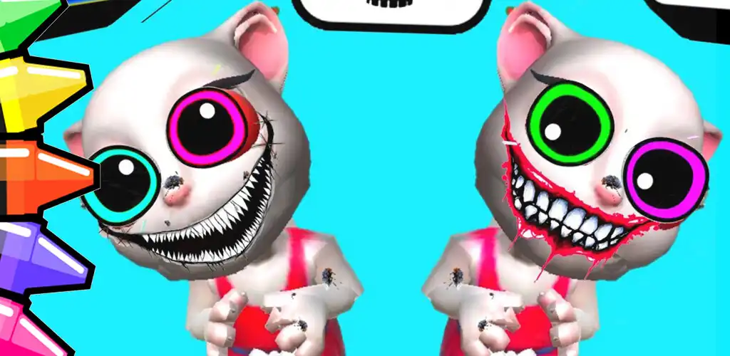 Play Talking Maria Coloring Scary  and enjoy Talking Maria Coloring Scary with UptoPlay
