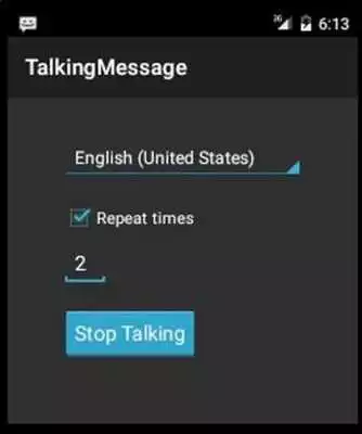 Play Talking Message