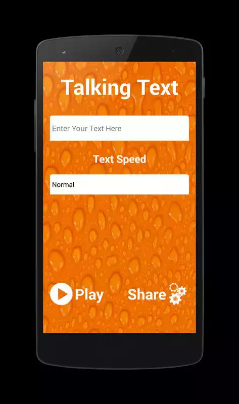 Play Talking Text