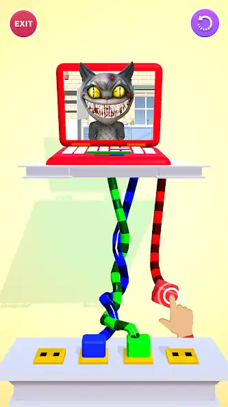 Play Talking Tim: Scary Evil Cat as an online game Talking Tim: Scary Evil Cat with UptoPlay