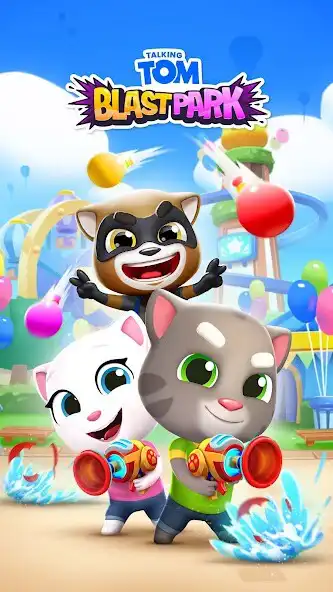 Play Talking Tom Blast Park  and enjoy Talking Tom Blast Park with UptoPlay