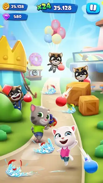 Play Talking Tom Blast Park as an online game Talking Tom Blast Park with UptoPlay