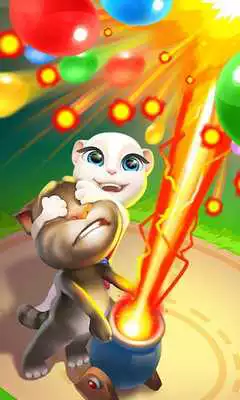 Play Talking Tom Bubble Shooter