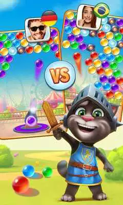 Play Talking Tom Bubble Shooter