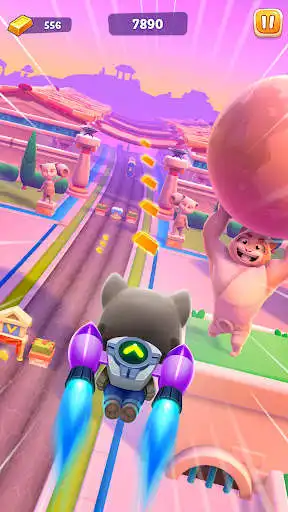 Play Talking Tom Gold Run 2 as an online game Talking Tom Gold Run 2 with UptoPlay