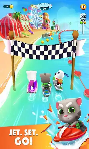 Play Talking Tom Jetski 2  and enjoy Talking Tom Jetski 2 with UptoPlay
