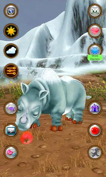 Play Talking Woolly Rhinoceros as an online game Talking Woolly Rhinoceros with UptoPlay