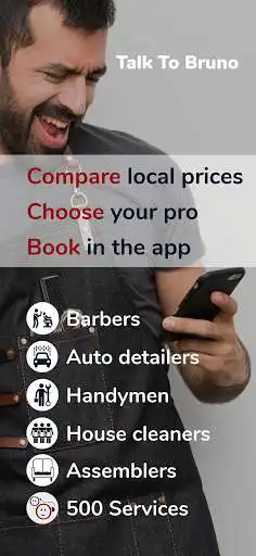 Play Talk To Bruno: Book Local Pros  and enjoy Talk To Bruno: Book Local Pros with UptoPlay