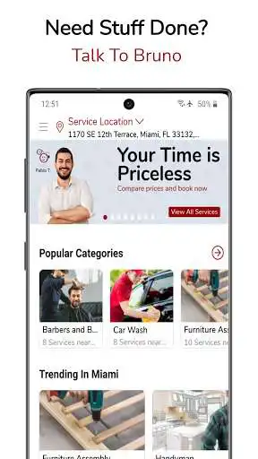 Play Talk To Bruno: Book Local Pros as an online game Talk To Bruno: Book Local Pros with UptoPlay
