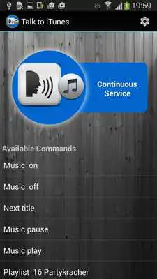 Play Talk to Music - iTunes speech