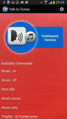 Play Talk to Music - iTunes speech