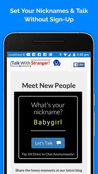 Play TalkWithStranger - Talk to Str  and enjoy TalkWithStranger - Talk to Str with UptoPlay