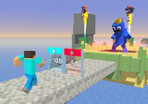 Play Tall man run, Rainbow friend  and enjoy Tall man run, Rainbow friend with UptoPlay