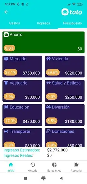 Play Talo - Presupuesto, control de as an online game Talo - Presupuesto, control de with UptoPlay