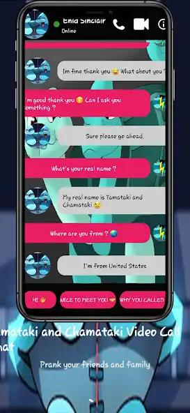 Play Tamataki Chamataki Fake Call 2 as an online game Tamataki Chamataki Fake Call 2 with UptoPlay