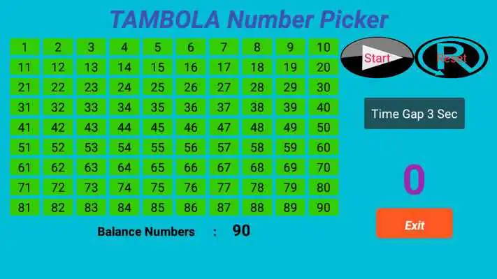 Play Tambola Number Picker Automatic