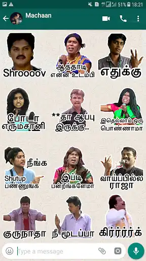 Play Tamilanda: Tamil stickers, WA Status WAStickerApps as an online game Tamilanda: Tamil stickers, WA Status WAStickerApps with UptoPlay